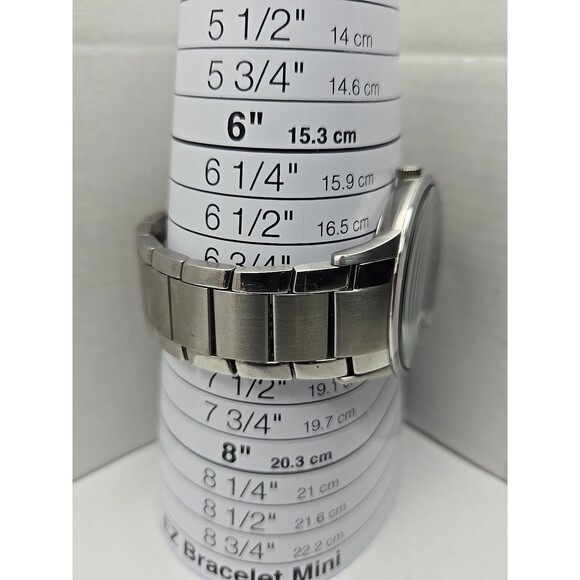 Emporio Armani Sportivo Renato 43mm Date Quartz Watch Silver Tone New Battery - Picture 8 of 13